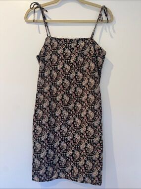dee elly spaghetti strap mini dress paisley print size S